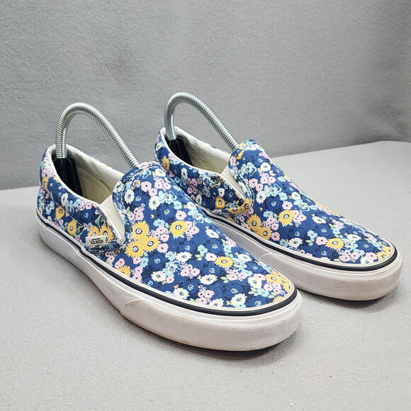 Vans Shoes - VANS Classic Slip On Floral Navy Men's size 6.5 Women's size 8